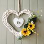 Personalised Luxe Pebble Flower Wreath 'Sunflowers', thumbnail 1 of 1