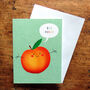 Mini Peach Hugs Card, thumbnail 1 of 5