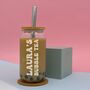 Personalised Name Iced Coffee/Bubble Tea Cup With Straw, thumbnail 5 of 5