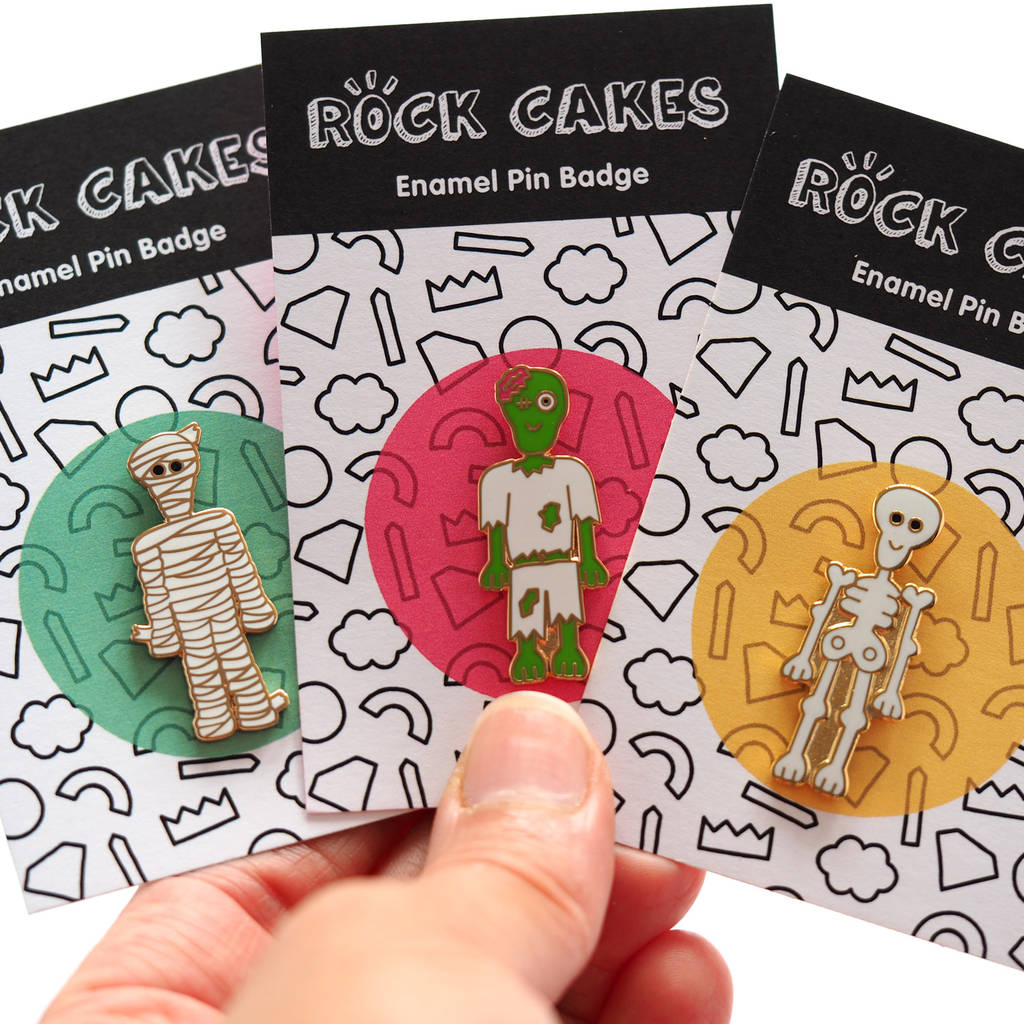 Spooky Crew Pin Brooch Set By Rock Cakes