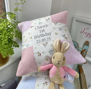 Peter Rabbit Birthday Cushion, 6 of 7