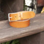 Premium Handmade Light Tan English Leather Mens Belt, thumbnail 3 of 5