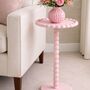 Pink Beaded Side Table, thumbnail 1 of 2