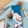 Snowy Owl Metal Bookmark, thumbnail 2 of 4