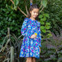 Sofia Girls Cotton Dress With Matching Hair Clip, thumbnail 1 of 5