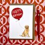 Personalised Golden Retriever Birthday Card, thumbnail 3 of 3