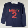 Number Appliqued T Shirt, thumbnail 2 of 7