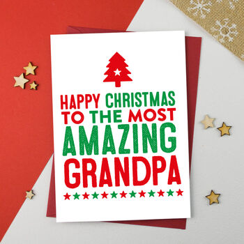 Amazing Grandad, Grampy, Gramps Christmas Card, 4 of 5