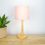 Linen Blush Pink Lampshade, thumbnail 4 of 10