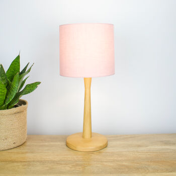 Linen Blush Pink Lampshade, 4 of 10