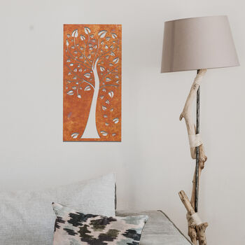 Tree Silhouette Metal Wall Decor Nature Home Art, 8 of 12