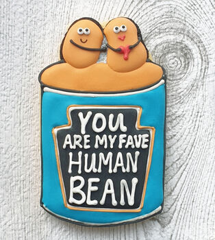'You Are My Fave Human Bean' Cookie Letterbox Gift, 3 of 5