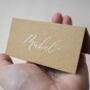 Personalised Calligraphy Kraft Place Name Cards X 10, thumbnail 5 of 5