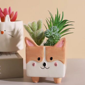 Cute Animal Plant Pot Set, 2 of 9