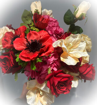 Faux Bouquet Warm Reds Bouquet, 3 of 3