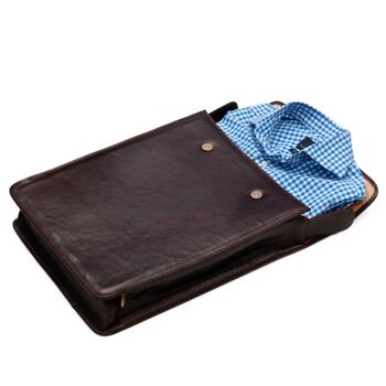Personalised Men's Leather Shirt Holder 'Sepino', 10 of 12