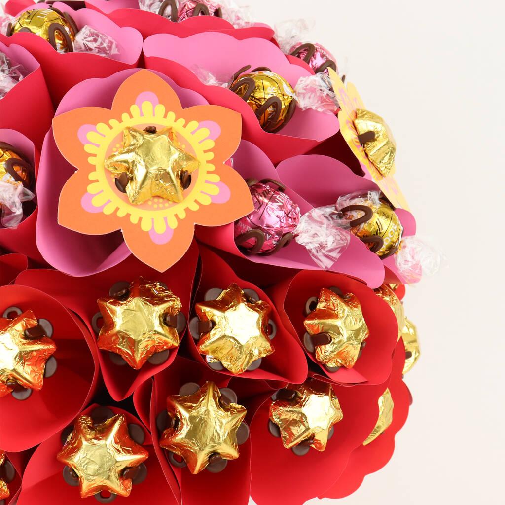 Deluxe Sunrise Chocolate Flower Arrangement