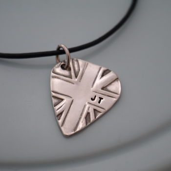 Personalised Silver Union Jack Plectrum, 8 of 11