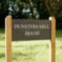 Engraved Slate Sign With Oak Posts, thumbnail 4 of 8