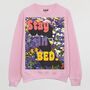 Stay In Bed Women's Slogan Sweatshirt, thumbnail 10 of 11