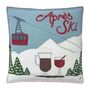 Wool Après Ski Hot Toddies Cushion, thumbnail 2 of 2