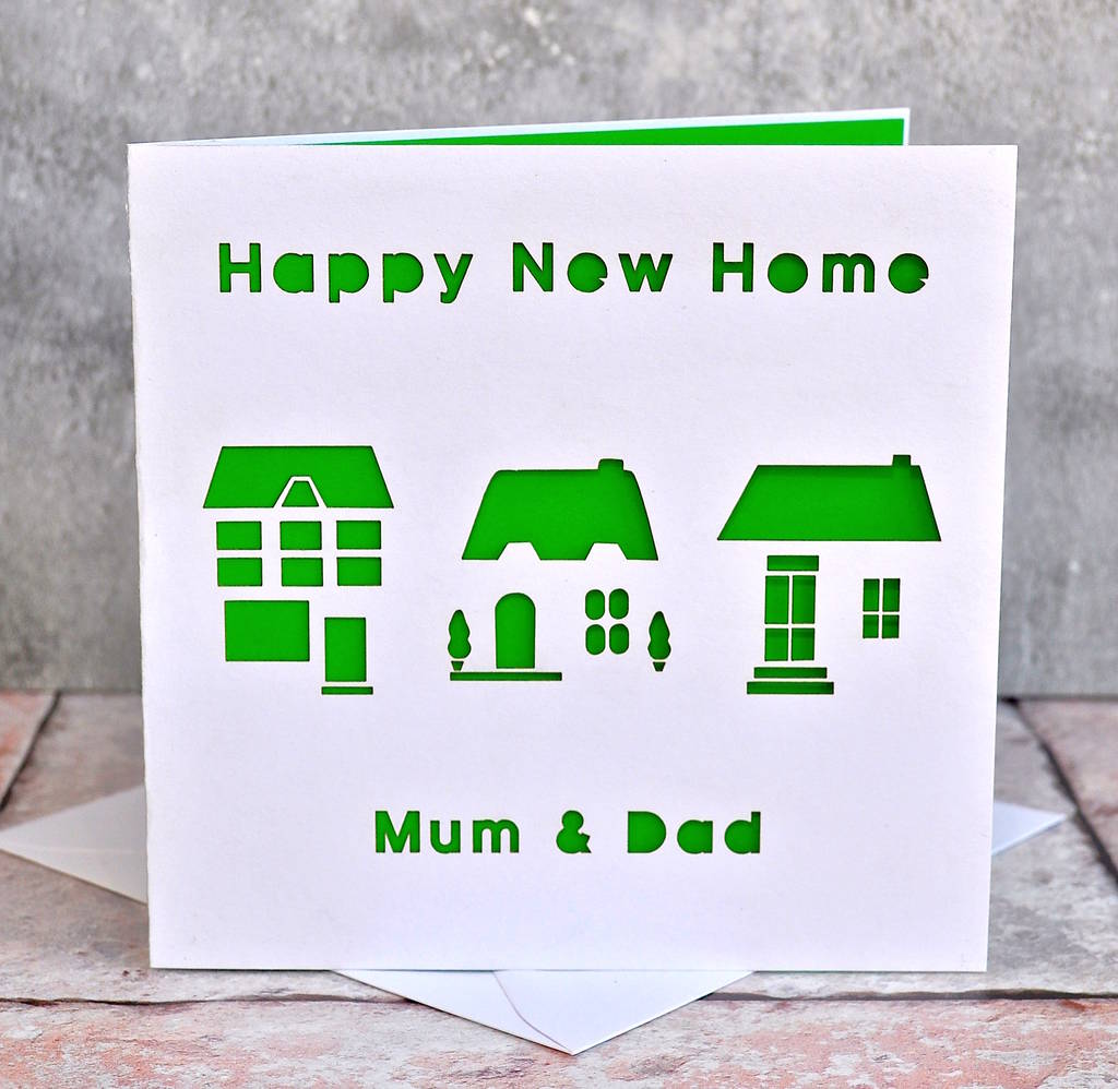 Personalised Laser Cut New Home Card, 1 of 4