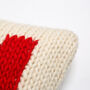 Personalised Cushion Knitting Kit In Red, thumbnail 7 of 7
