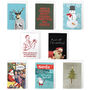 Funny Christmas Cards Set Of Eight A6 Size Adult Humour Xmas Designs, thumbnail 1 of 5
