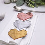 Geo Heart Mirror Acrylic Wedding Place Setting Favours, thumbnail 1 of 5