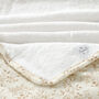 Neutral Floral Organic Cotton Baby Travel Changing Mat, thumbnail 3 of 3