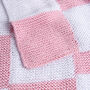 Gingham Blanket Beginners Knitting Kit, thumbnail 4 of 8