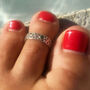 Amber Star Emerald Silver Midi Ring Or Toe Ring, thumbnail 1 of 8