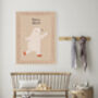Dancing Bear Nursery Art Print, thumbnail 2 of 4