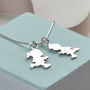 Personalised Boy Silver Necklace For Mum, thumbnail 1 of 3