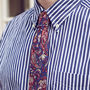 Mens Purple And Red Paisley Slim Tie, thumbnail 1 of 8