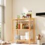 Three Tier Multipurpose Bamboo Rack Storage Shelf, thumbnail 5 of 8