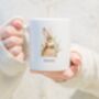 Personalised Easter Bunny Mug, Country Original Art, thumbnail 2 of 6