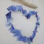 Love Heart Recycled Glass Driftwood Blue, thumbnail 5 of 6