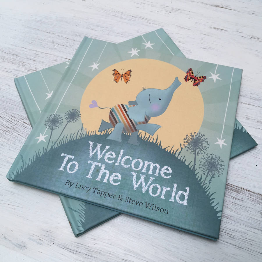 to the world hardback new baby arrival book by glad gifts