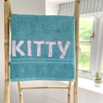 Personalised Children's Beach Towel With Letters, 8 of 10