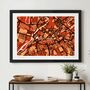 Personalised Manchester Map Art Gift | Hand Drawn Manchester Wall Art Print, thumbnail 1 of 7