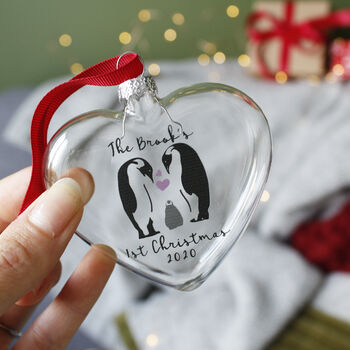 Family Penguin First Christmas Bauble, 8 of 12