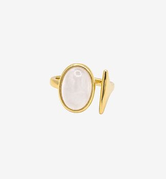 Enso Moonstone Wraparound Ring, 3 of 7