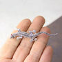 Sterling Silver Marcasite Lizard Gecko Brooch, thumbnail 3 of 9