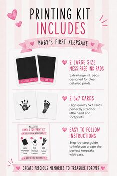 Mess Free Hand And Foot Printing Kit, 2 of 5