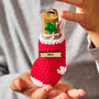 Personalised Mini Knitted Christmas Stocking, thumbnail 1 of 3