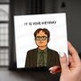 Funny Deadpan Birthday Card – Minimalist Office Design, thumbnail 6 of 6