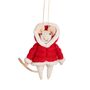 Mouse In A Red Jacket Felt Decoration, thumbnail 2 of 3