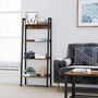 Four Tier Freestanding Ladder Home Office Storage Shelf, thumbnail 2 of 6