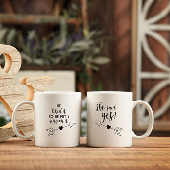 Couples Engagement Mug Set, 6 of 6